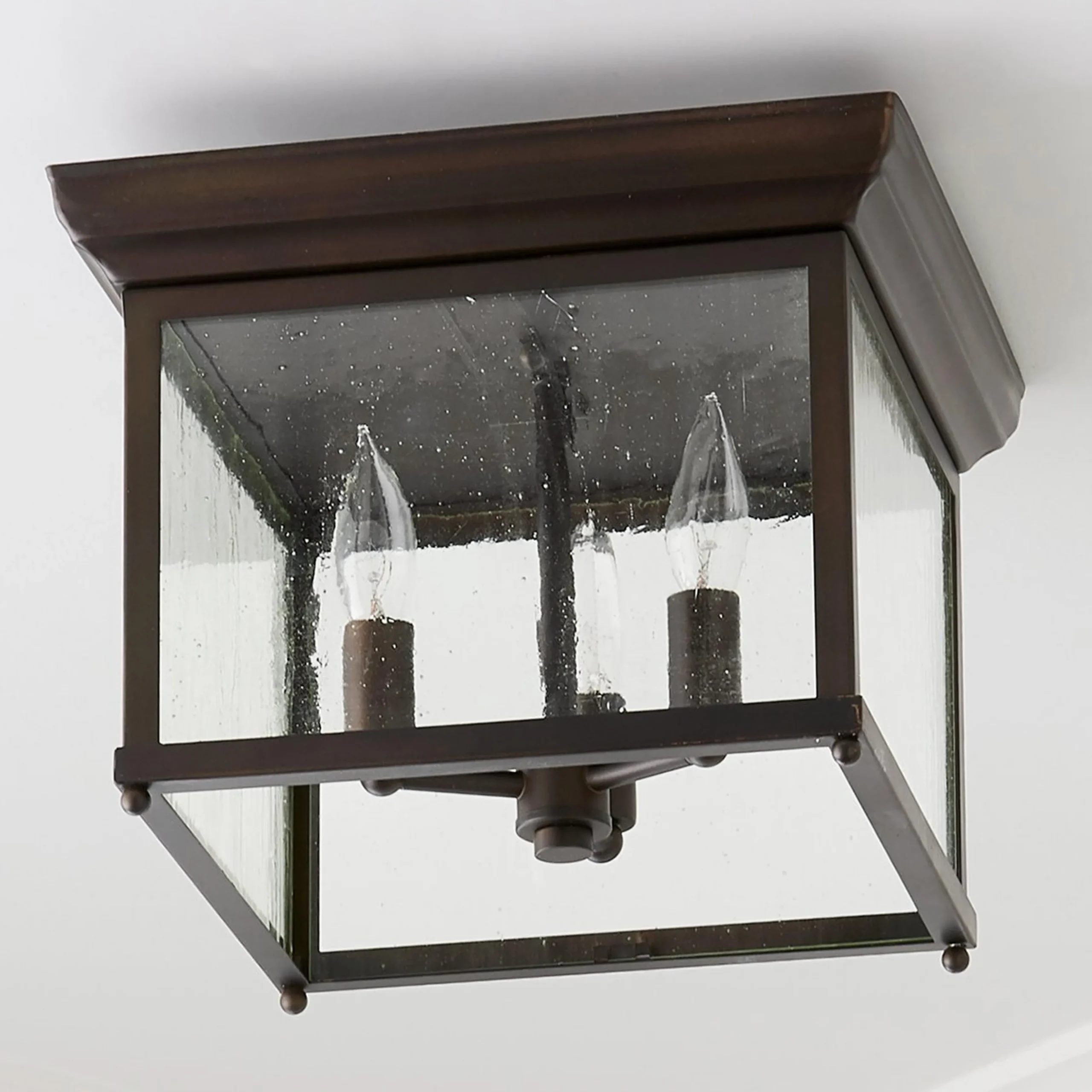 Square Off Outdoor Ceiling Light