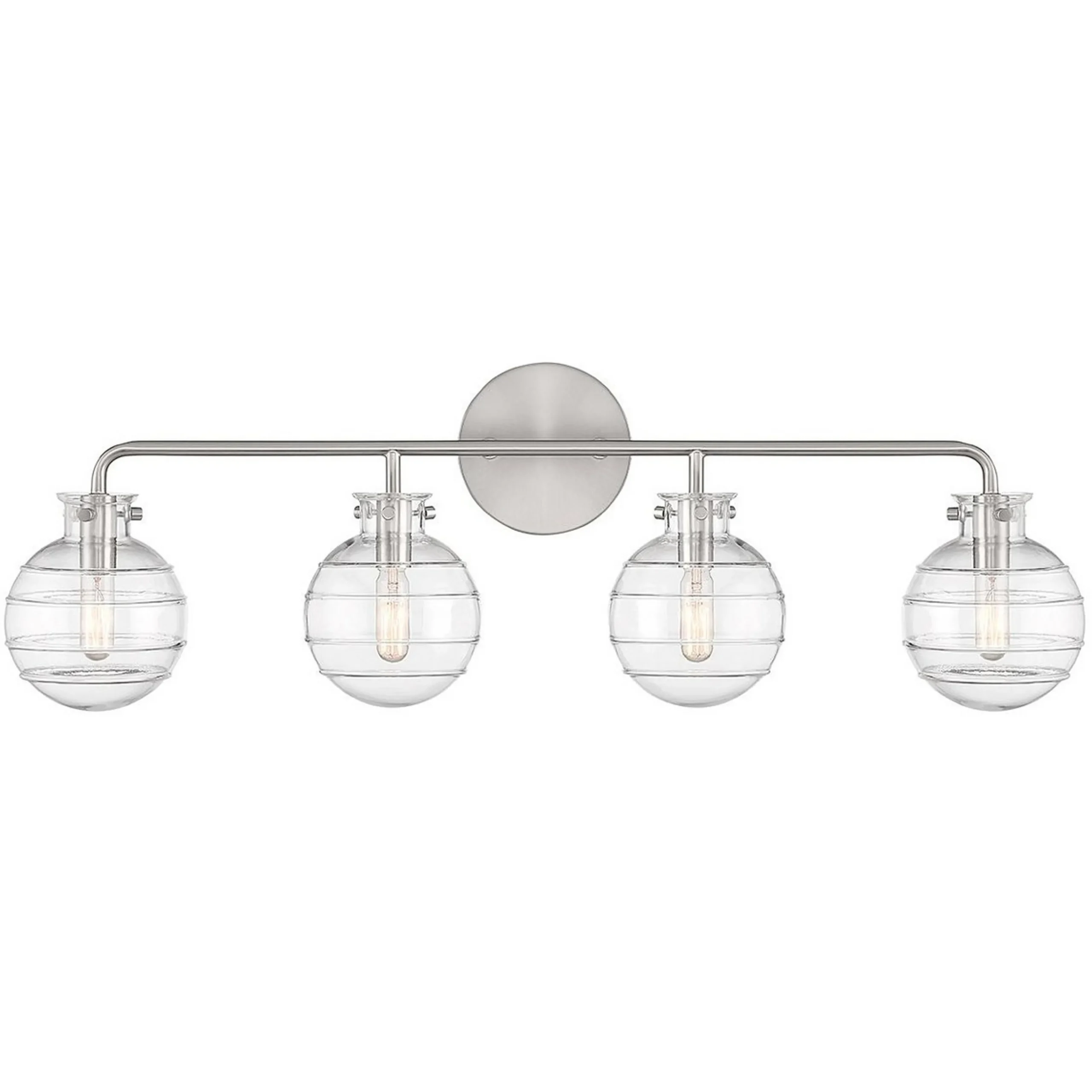 Striped Sphere Vanity Light - 4 Light