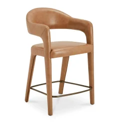 Tati Leather Counter Stool