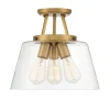 T Bar Taper Semi-Flush Ceiling Light