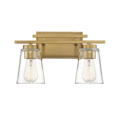T Bar Taper Vanity Light - 2 Light