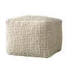 Textured Wool Pouf