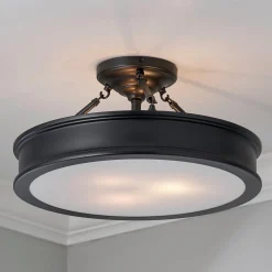 Traditional Urban Semi-Flush Ceiling Light
