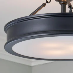 Traditional Urban Semi-Flush Ceiling Light
