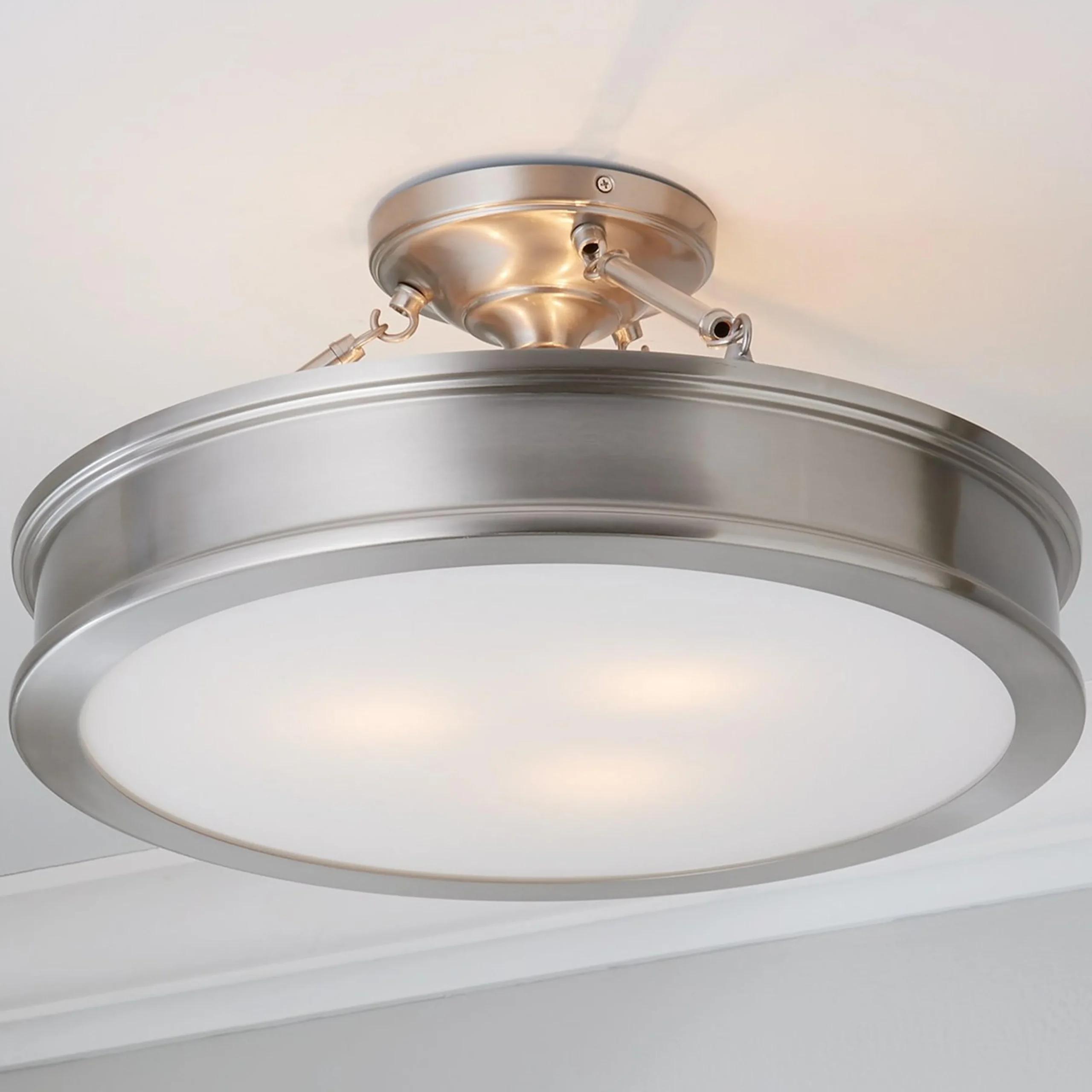Traditional Urban Semi-Flush Ceiling Light