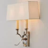 Transitional 'X' Wall Sconce with Shade - 2 Light