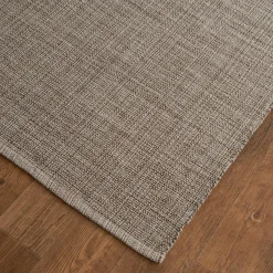 Tri-Toned Neutral Woven Cotton Rug