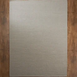 Tri-Toned Neutral Woven Cotton Rug
