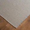 Tri-Toned Neutral Woven Cotton Rug