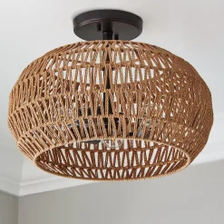 Tropical Oasis Semi-Flush Ceiling Light