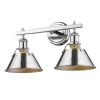 Truncated Cone Shade Vanity Light - 2 light