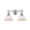 Truncated Cone Shade Vanity Light - 2 light