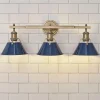 Truncated Cone Shade Vanity Light - 3 light