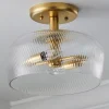 Turbulator Semi-Flush Ceiling Light