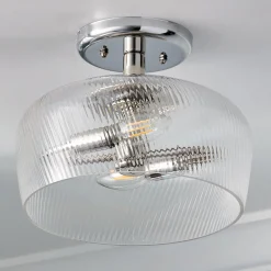 Turbulator Semi-Flush Ceiling Light