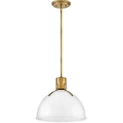 Vienna White Glass Pendant - Small