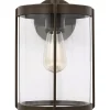 Vincent Clear Glass Outdoor Sconce - Medium