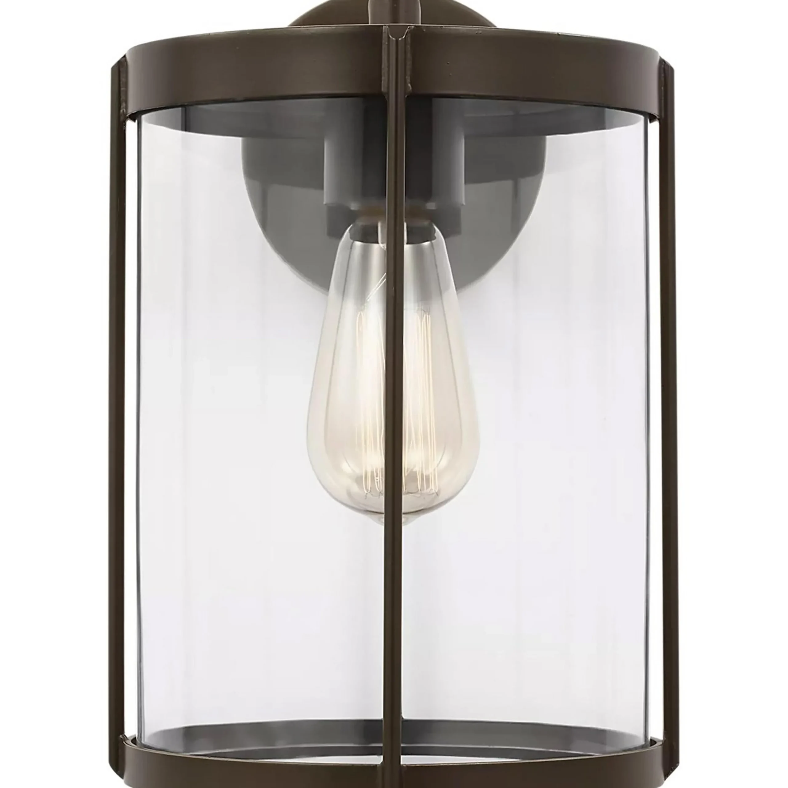 Vincent Clear Glass Outdoor Sconce - Medium