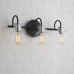 Vintage Arc Shade Vanity Light - 3 Light