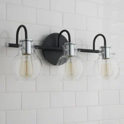 Vintage Arc Shade Vanity Light - 3 Light