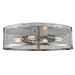 Vintage Mix Cage Ceiling Light - 4 Light