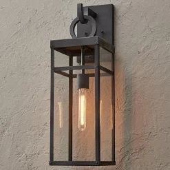 Vintage Suspended Pane Outdoor Sconce - Large