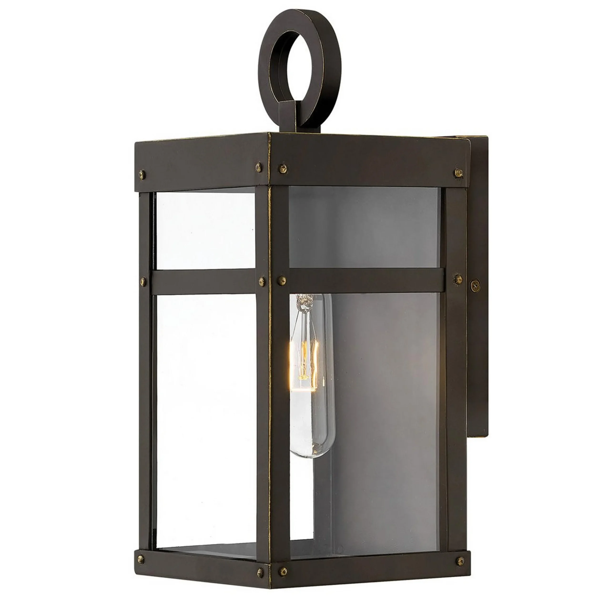 Vintage Suspended Pane Outdoor Pocket Sconce