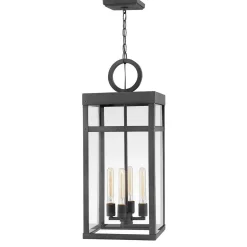 Vintage Suspended Pane Outdoor Lantern