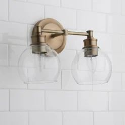 Volta Glass Vanity Light - 2 Light