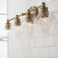 Volta Glass Vanity Light - 4 light