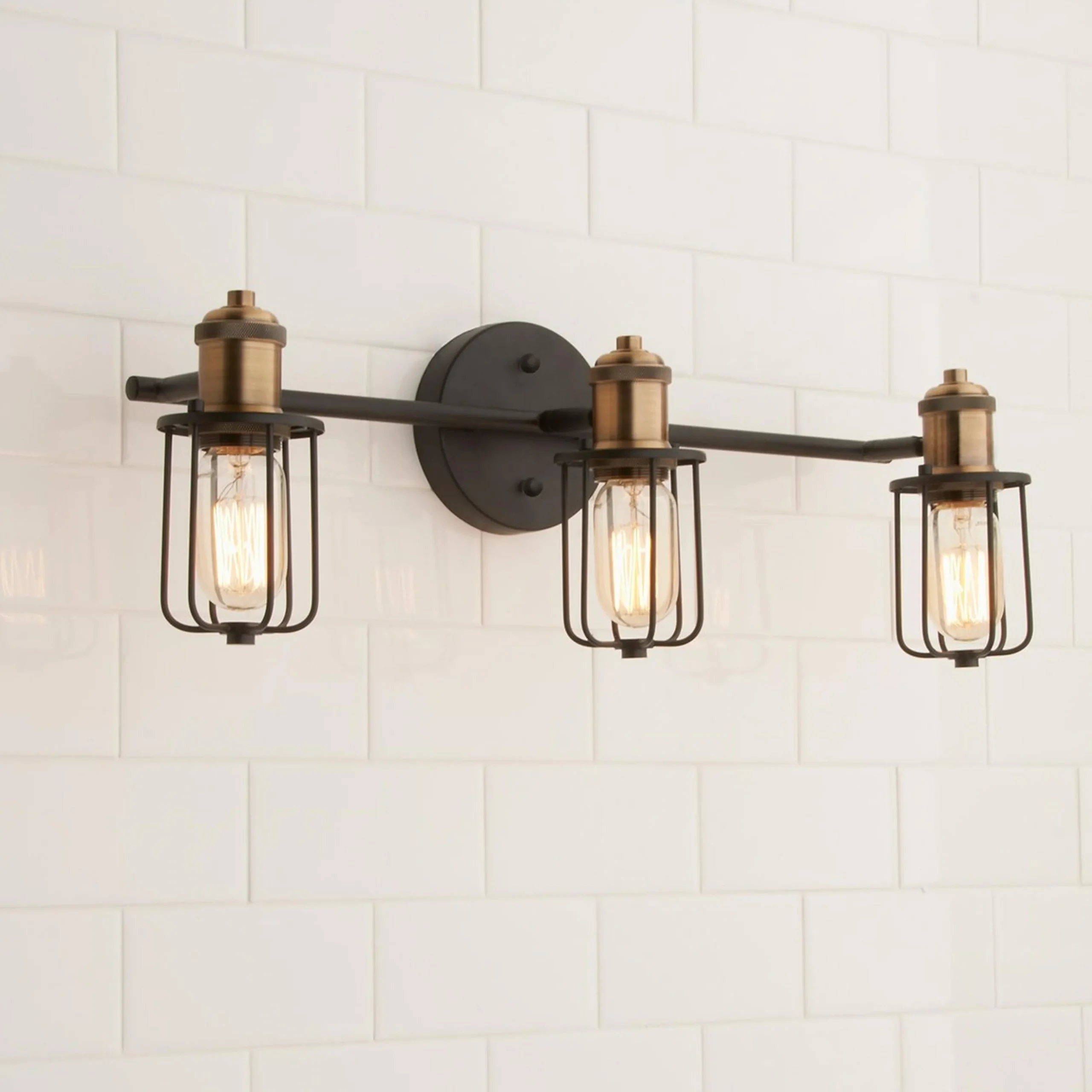 Warehouse Cage Vanity Light - 3 Light