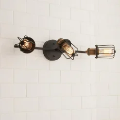 Warehouse Cage Vanity Light - 3 Light
