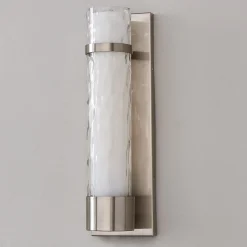 Wave Pattern Glass Sconce - Large