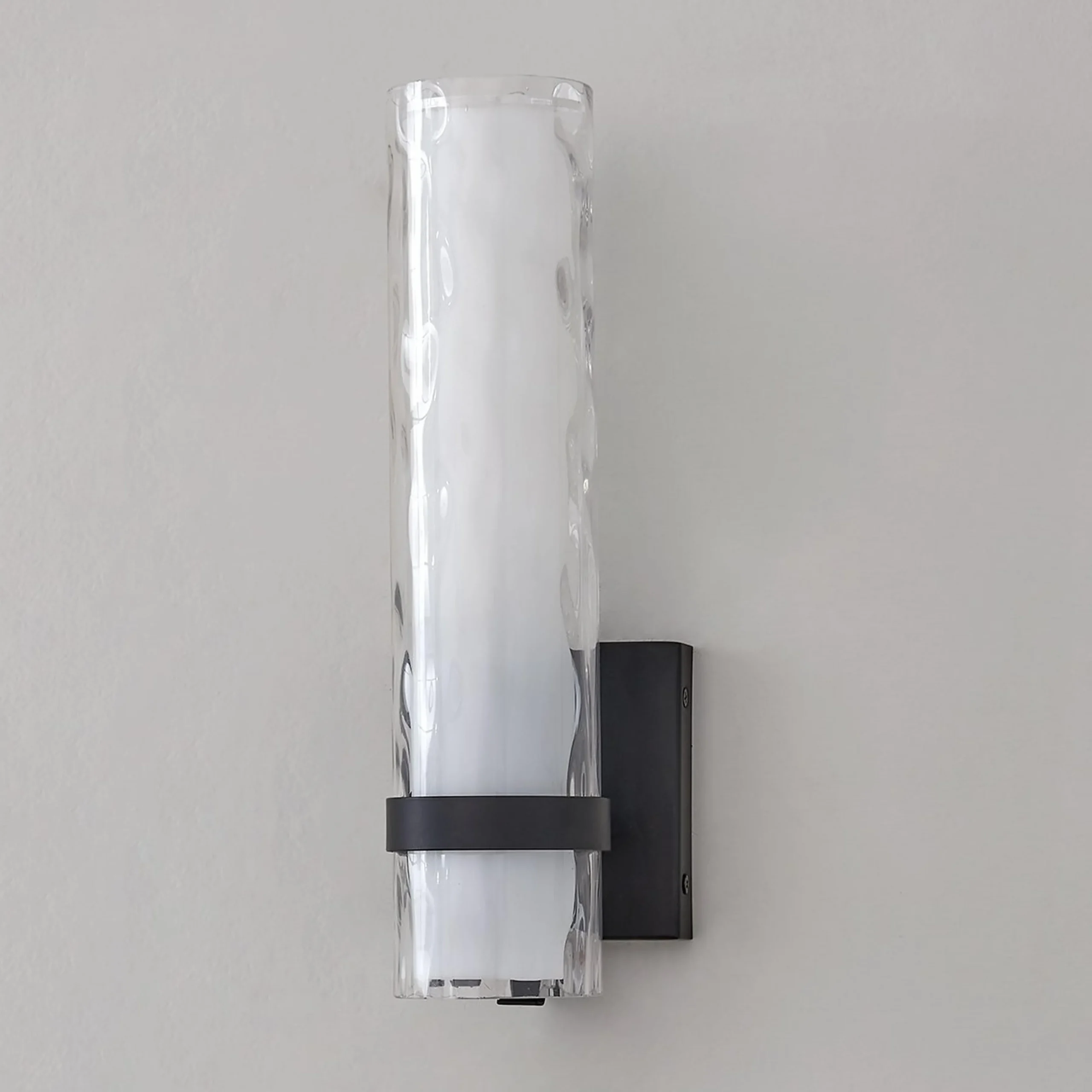 Wave Pattern Glass Sconce - Small