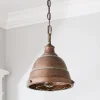 Weathered Industrial Caged Pendant - 1 Light