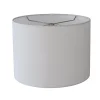 12" White Cotton Duck Drum Shade