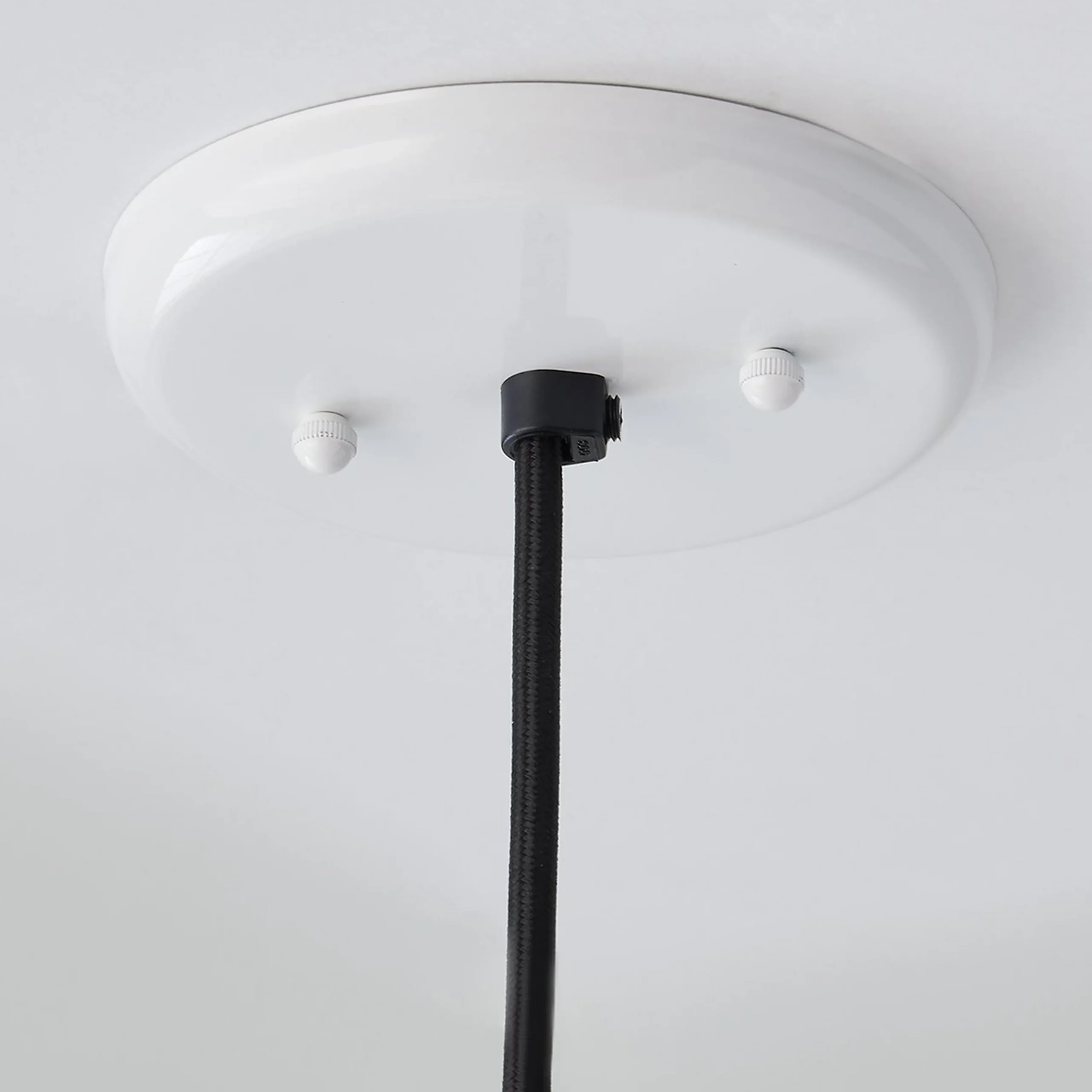 Wood Capped Warehouse Pendant