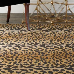 Wool Leopard Rug
