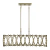 Woven Bamboo Island Chandelier