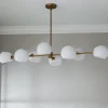 Xaviero Glass Island Chandelier - Opal