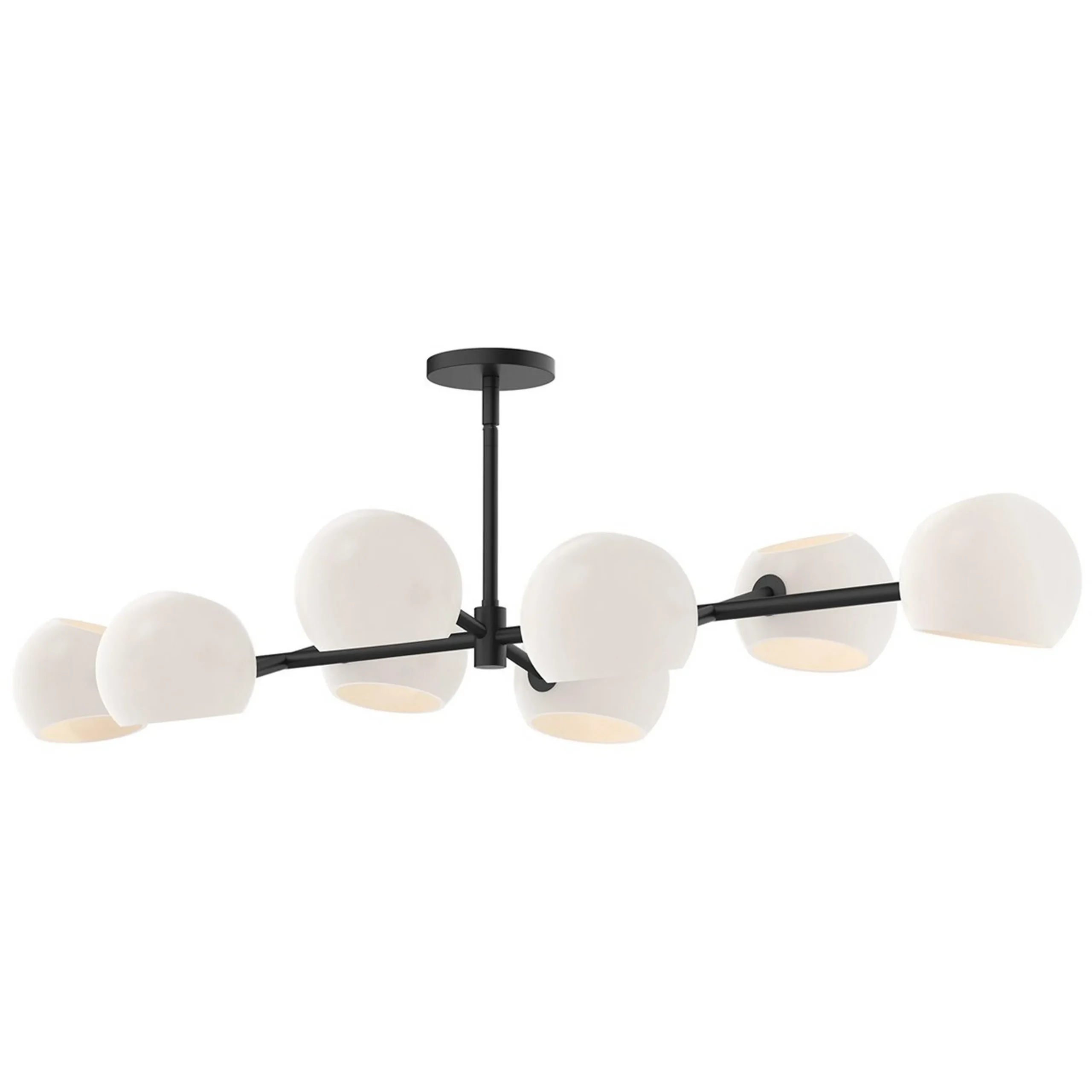 Xaviero Glass Island Chandelier - Opal