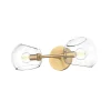 Xaviero Glass Vanity Light - 2 Light - Clear