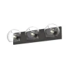 Xaviero Glass Vanity Light - 3 Light - Clear