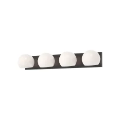Xaviero Glass Vanity Light - 4 Light - Opal