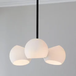 Xaviero Transitional Glass Chandelier - 3 Light - Opal