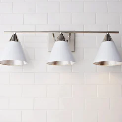Young House Love Clad Cone Vanity Light - 3 Light