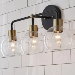 Young House Love Clear Glass Bubble Vanity Light - 3 Light