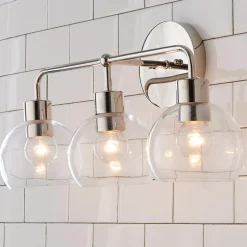Young House Love Clear Glass Bubble Vanity Light - 3 Light