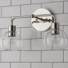 Young House Love Clear Glass Bubble Vanity Light - 2 Light