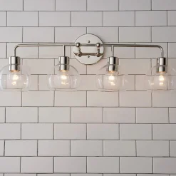 Young House Love Clear Glass Bubble Vanity Light - 4 Light